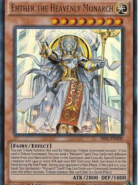 Yu-Gi-Oh Ehther the Heavenly Monarch SR01-EN000 Holo LP